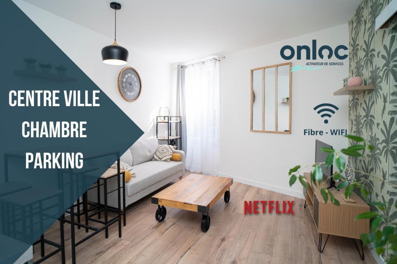 Onloc - Appart Reveil Proche Halles Avec Parking Pau Eksteriør billede
